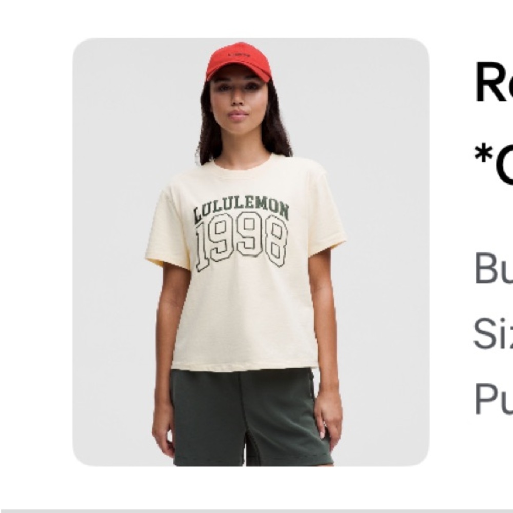 Lululemon relaxed fit cotton jersey t shirt *graphic